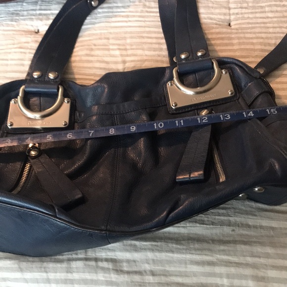 B. Makowsky Moto Blue Leather bag with Silver Hardware Excellent Condition 😎Cool - Picture 9 of 13